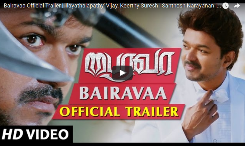 Vijay in Bairavaa Official Trailer
