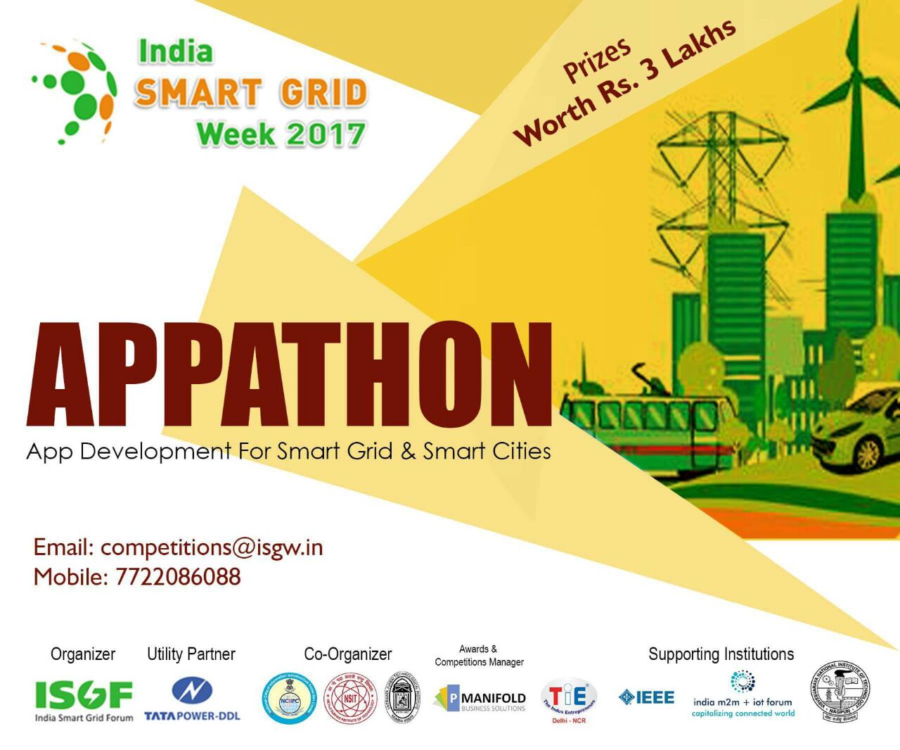 India Smart Grid Week 2017 APPATHON, New Delhi, Delhi, India
