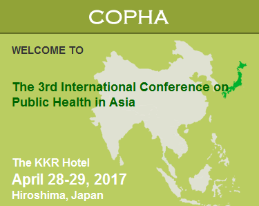 The 3rd International Conference on Public Health in Asia - COPHA 2017, Hiroshima, Chugoku, Japan