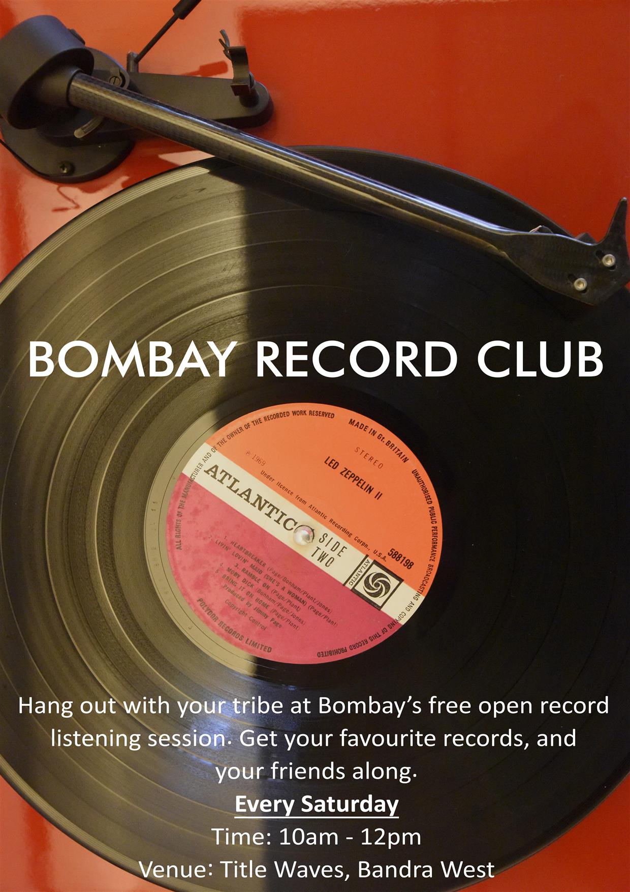 Bombay Record Club Listening Session, Mumbai, Maharashtra, India