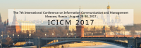 2017 The 7th International Conference on Information Communication and Management (ICICM 2017) - Ei and Scopus