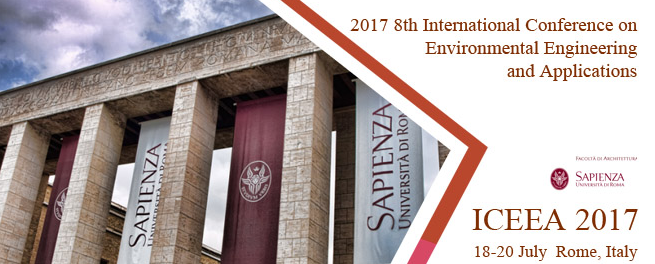8th International Conference on Environmental Engineering and Applications (ICEEA   2017) - Scopus, EI Compendex and ISI Proceedings, Roma, Emilia-Romagna, Italy