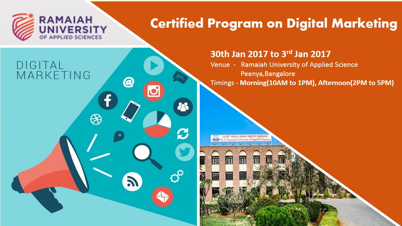 Certificate Program  on Digital Marketing, Bangalore, Karnataka, India