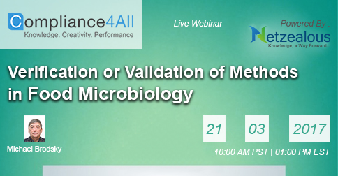 Verification or Validation of Methods in Food Microbiology, San Diego, California, United States
