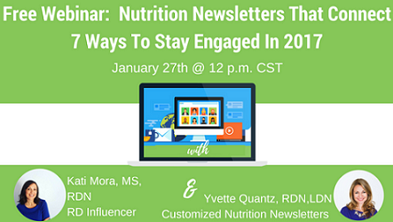 Nutrition Newsletters that Connect - 7 Essential Tips to Stay Engaged With Your Clients in 2017, Lafayette, Louisiana, United States