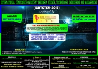 International Conference on Recent Trends in Science, Technology, Engineering and Management (ICRTSTEM -2017)
