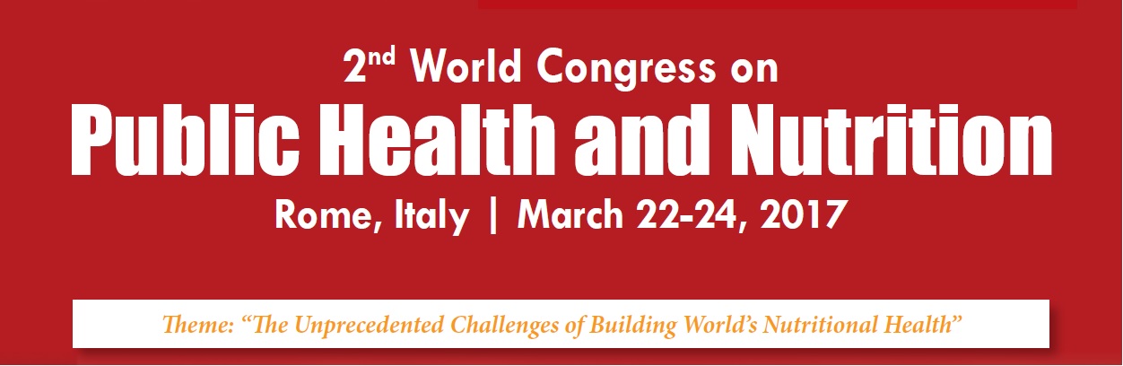 PHNC'17 - 2nd World Congress on Public Health & Nutrition, Rome, Lazio, Italy