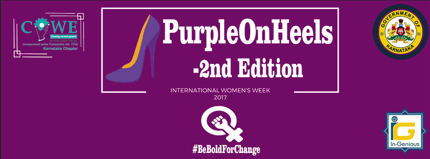 PurpleOnHeels - 2nd Edition - Celebrating International Women's Week 2017, Bangalore, Karnataka, India