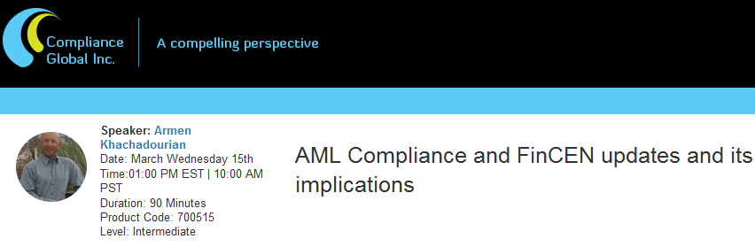 AML Compliance and FinCEN updates and its implications, New York, United States