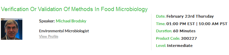 Verification or Validation of Methods in Food Microbiology -  By AtoZ Compliance, New York, United States