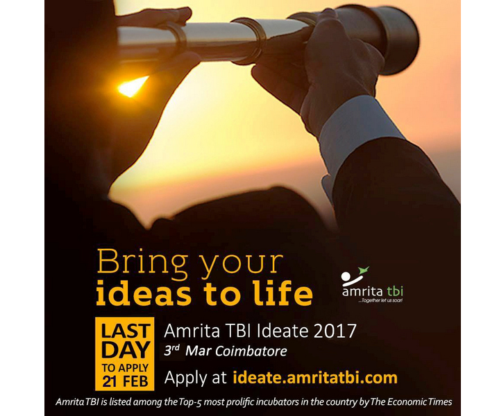 Amrita Tbi Ideate 2017, Coimbatore, Tamil Nadu, India