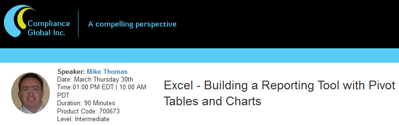 Excel - Building a Reporting Tool with Pivot Tables and Charts, New York, United States