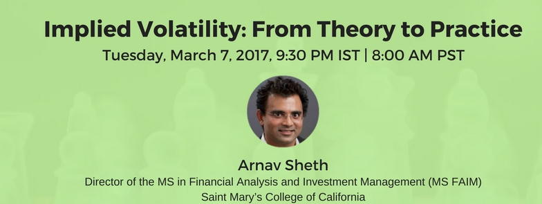 Free Webinar on "Implied Volatility: From Theory to Practice", Mumbai, Maharashtra, India