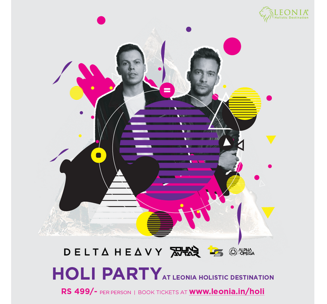 Holi Party at Leonia Holistic Destination, Hyderabad, Telangana, India