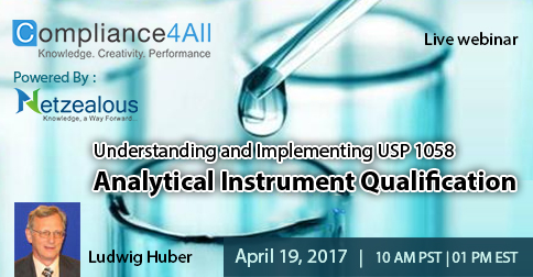 USP 1058 Analytical Instrument Qualification - 2017, Fremont, California, United States