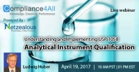 USP 1058 Analytical Instrument Qualification - 2017