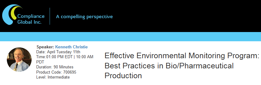Effective Environmental Monitoring Program: Best Practices in Bio/Pharmaceutical Production, New York, United States