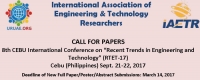 8th International Conference on Recent Trends in Engineering and Technology (RTET-17)