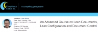 An Advanced Course on Lean Documents, Lean Configuration and Document Control