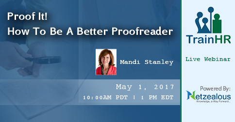 Proof It! How To Be A Better Proofreader, Fremont, California, United States