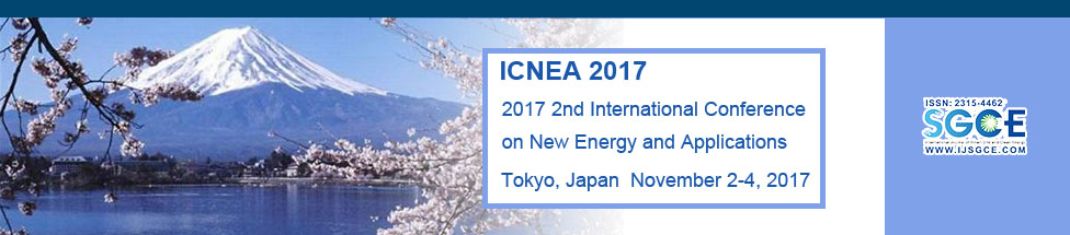 2017 International Conference on New Energy and Applications (ICNEA 2017), Tokyo, Japan