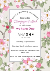 Agashe-The Multi Designer Pret Store invites you to their 1st Anniversary celebration