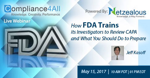 How FDA Trains its Investigators to Review CAPA, Fresno, California, United States