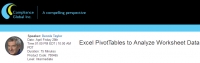 Excel PivotTables to Analyze Worksheet Data