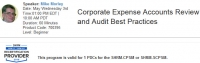 Corporate Expense Accounts Review and Audit Best Practices