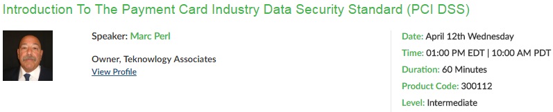 Understand And Potentially Use PCI DSS To The Organization’s Benefit -By AtoZ Compliance, New York, United States