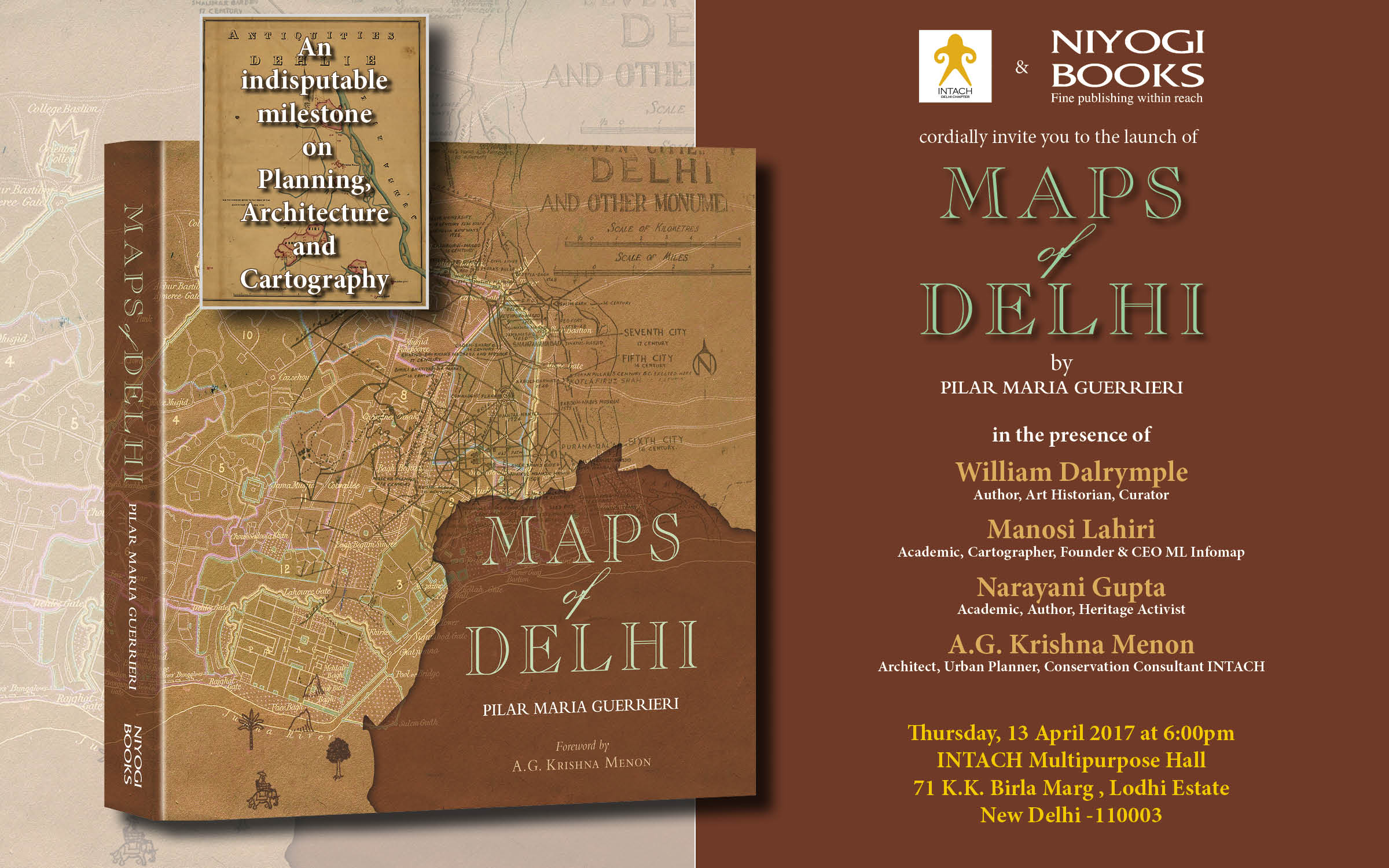 Book Launch of Maps of Delhi, New Delhi, Delhi, India