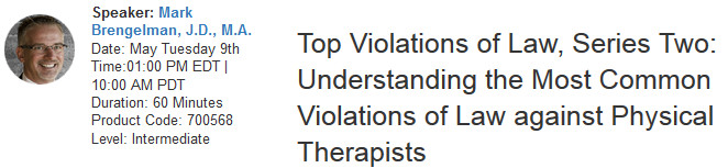 Understanding the Most Common Violations of Law against Physical Therapists, New York, United States