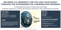 Securing U.S. Residency for you and your family through the Government EB-5 Immigration Program