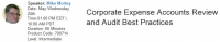 Corporate Expense Accounts Review and Audit Best Practices