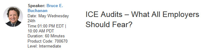 ICE Audits – What All Employers Should Fear?, New York, United States