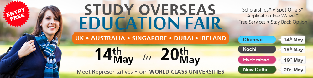 Study Overseas Education Fair, Kochi, Kochi, Kerala, India