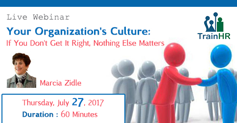Your Organization's Culture: If You Don't Get It Right, Nothing Else Matters, Fremont, California, United States
