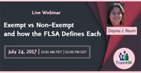 Exempt vs Non-Exempt and how the FLSA Defines Each
