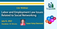 Labor and Employment Law Issues Related to Social Networking