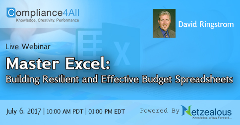 Excel - How to Create Resilient and Practical Budget Spreadsheets - 2017, Fremont, California, United States