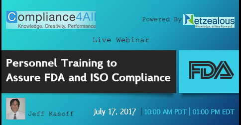 FDA and ISO Compliance Personnel Training - 2017, Fremont, California, United States