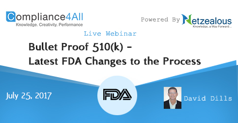 Latest FDA Changes to the Process Bullet Proof 510k - 2017, Fremont, California, United States