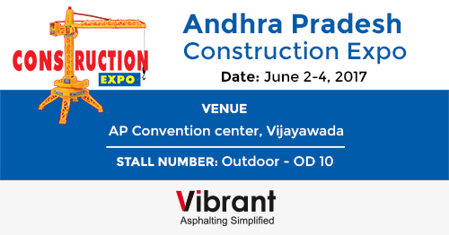 Vibrant Construction Equipments Pvt Ltd at AP Construction Expo 2017, Krishna, Andhra Pradesh, India
