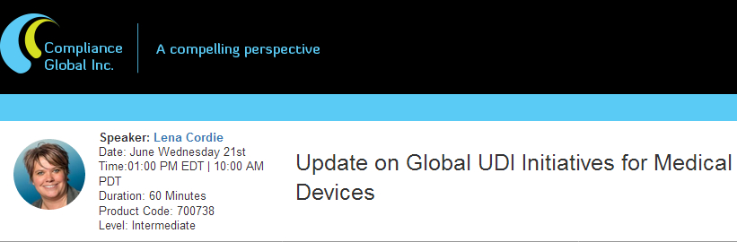 Update on Global UDI Initiatives for Medical Devices, New York, United States