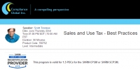 Sales and Use Tax - Best Practices