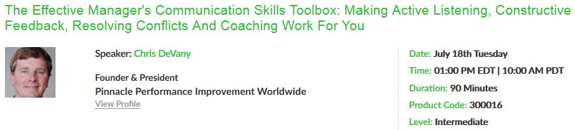 The Effective Manager's Communication Skills Toolbox: Making Active Listening, Constructive Feedback, Resolving Conflicts and Coaching Work for You, New York, United States