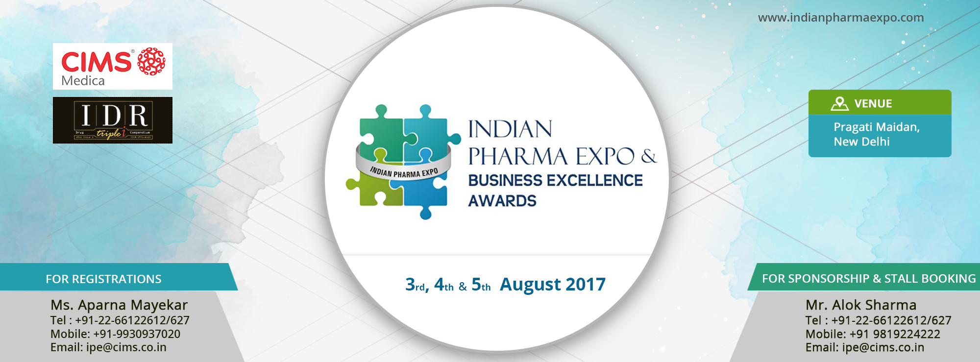 Indian Pharma Expo & Business Excellence Awards 2017, New Delhi, Delhi, India