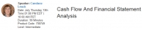 Cash Flow And Financial Statement Analysis