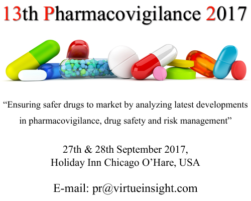 13th Pharmacovigilance 2017, Chicago, Illinois, United States