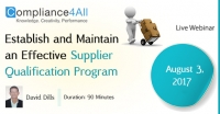 Effective Supplier Qualification Program - 2017